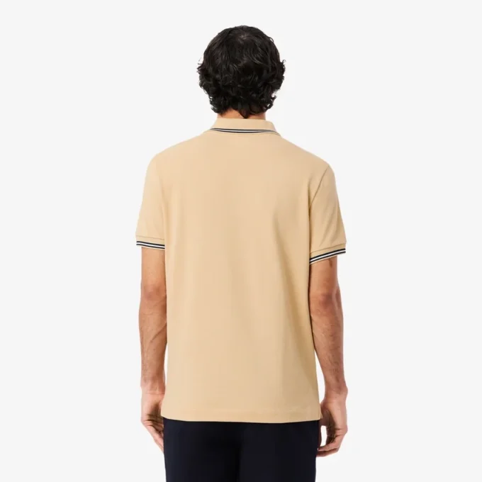 Polo L.12.12 pour homme, coupe classique avec bordures contrastées Polo L.12.12 pour homme, coupe classique avec bordures contrastées