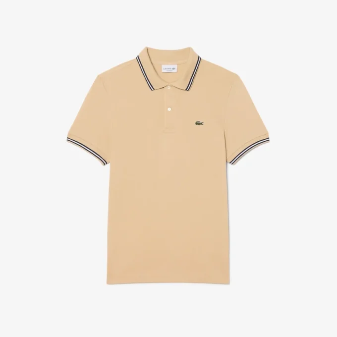 Polo L.12.12 pour homme, coupe classique avec bordures contrastées Polo L.12.12 pour homme, coupe classique avec bordures contrastées
