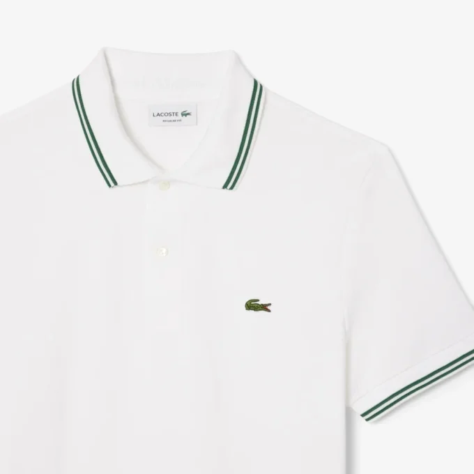 Polo L.12.12 pour homme, coupe classique avec bordures contrastées Polo L.12.12 pour homme, coupe classique avec bordures contrastées