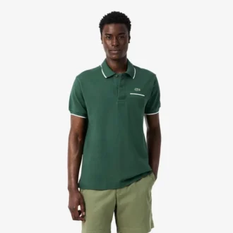 Polo L.12.12 pour homme, coupe classique avec poche