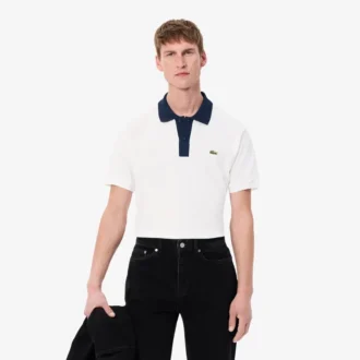 Polo L.12.12 pour homme, coupe classique et col contrasté