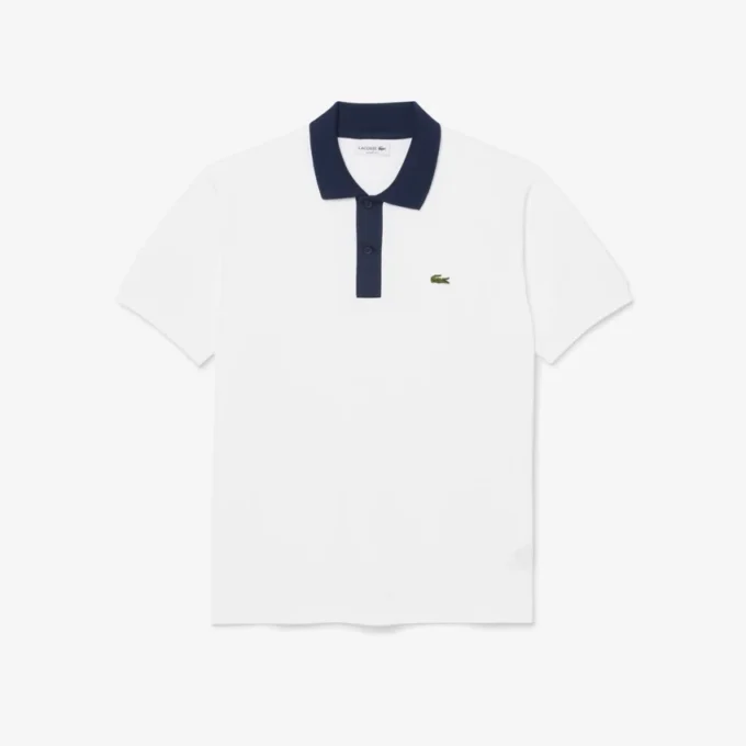 Polo L.12.12 pour homme, coupe classique et col contrasté Polo L.12.12 pour homme, coupe classique et col contrasté