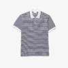 Polo L.12.12 rayé en petit piqué, coupe classique pour homme Polo L.12.12 rayé en petit piqué, coupe classique pour homme