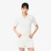 Polo L.12.D pour femme, coupe ajustée, motif Pointelle Polo L.12.D pour femme, coupe ajustée, motif Pointelle