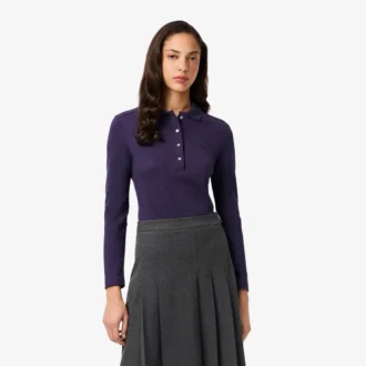 Polo L.12.D Slim Fit en piqué stretch pour femme