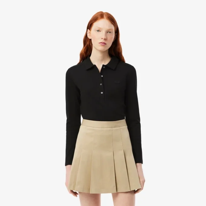 Polo L.12.D Slim Fit en piqué stretch pour femme Polo L.12.D Slim Fit en piqué stretch pour femme