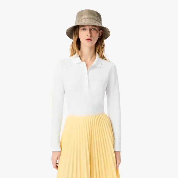 Polo L.12.D Slim Fit en piqué stretch pour femme Polo L.12.D Slim Fit en piqué stretch pour femme
