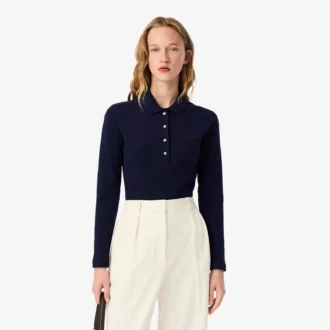 Polo L.12.D Slim Fit en piqué stretch pour femme