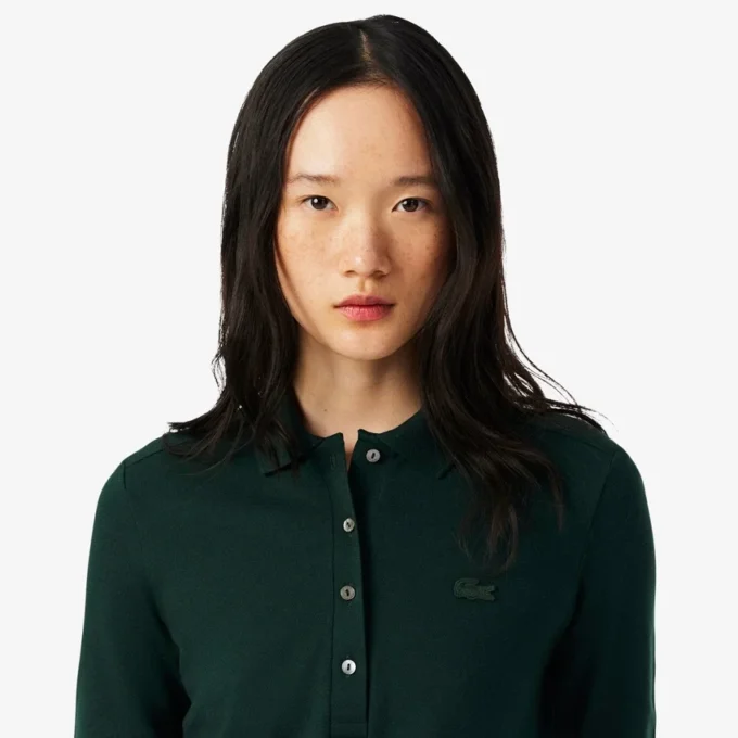Polo L.12.D Slim Fit en piqué stretch pour femme Polo L.12.D Slim Fit en piqué stretch pour femme