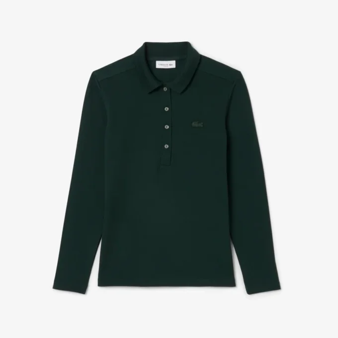 Polo L.12.D Slim Fit en piqué stretch pour femme Polo L.12.D Slim Fit en piqué stretch pour femme