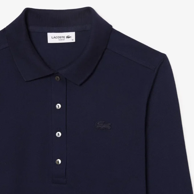 Polo L.12.D Slim Fit en piqué stretch pour femme Polo L.12.D Slim Fit en piqué stretch pour femme