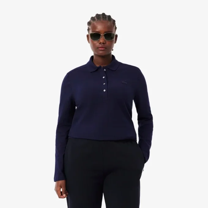 Polo L.12.D Slim Fit en piqué stretch pour femme Polo L.12.D Slim Fit en piqué stretch pour femme