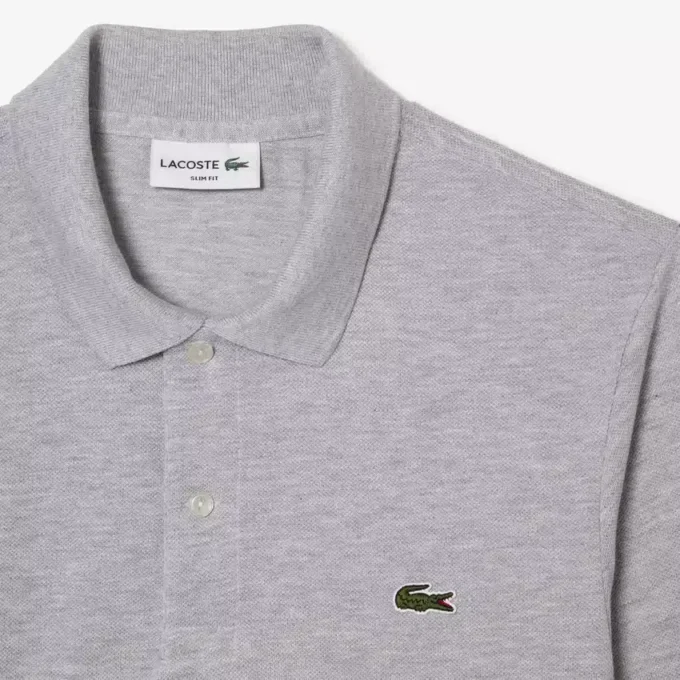 Polo à manches longues slim fit L.12.12 pour homme Polo à manches longues slim fit L.12.12 pour homme