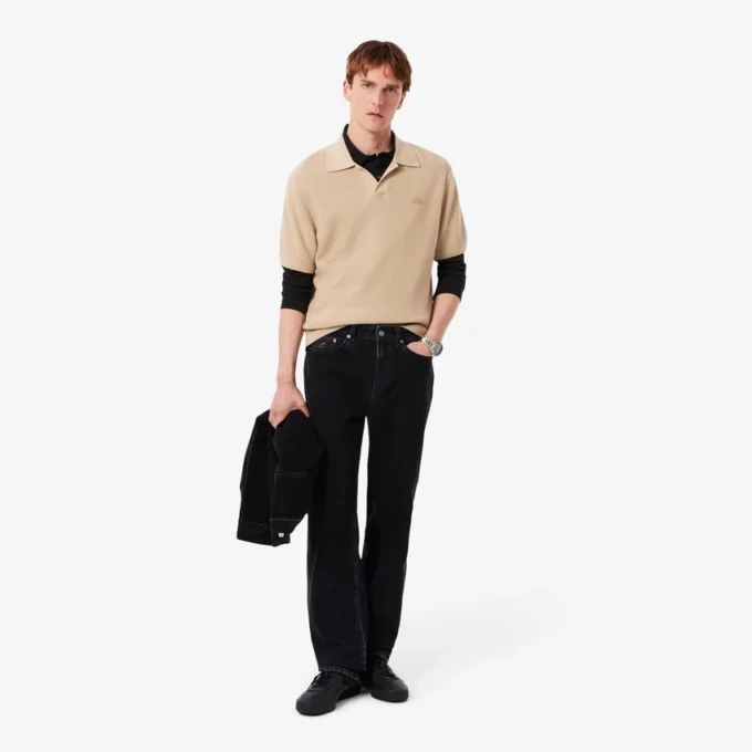 Polo à manches longues slim fit L.12.12 pour homme Polo à manches longues slim fit L.12.12 pour homme