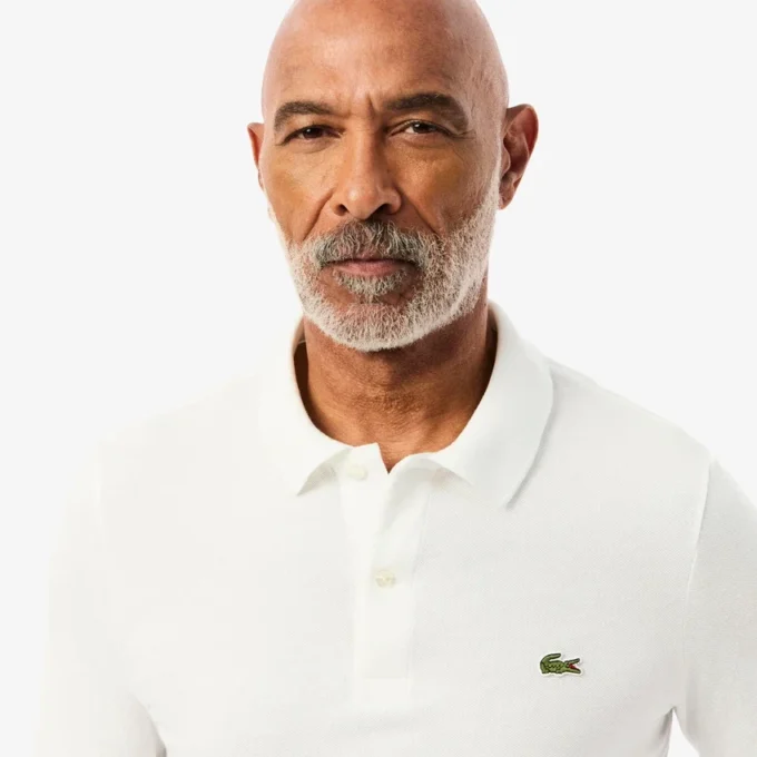 Polo à manches longues slim fit L.12.12 pour homme Polo à manches longues slim fit L.12.12 pour homme