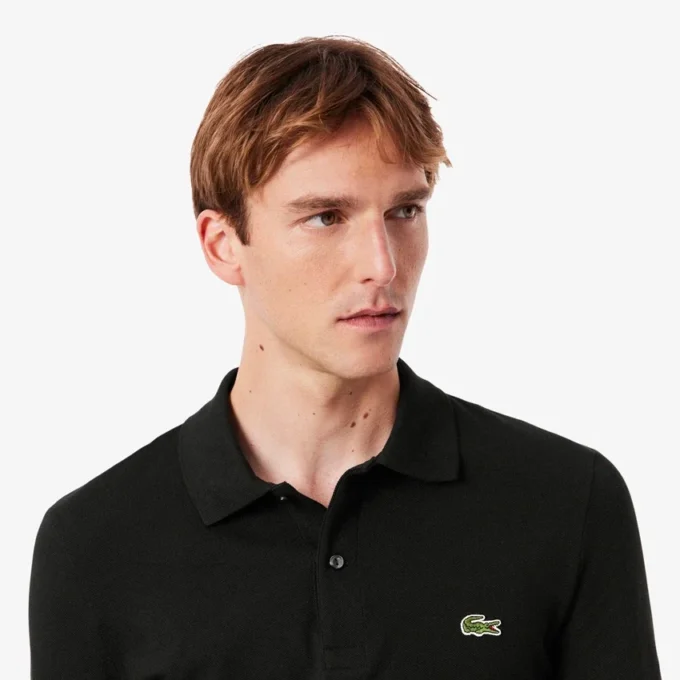 Polo à manches longues slim fit L.12.12 pour homme Polo à manches longues slim fit L.12.12 pour homme