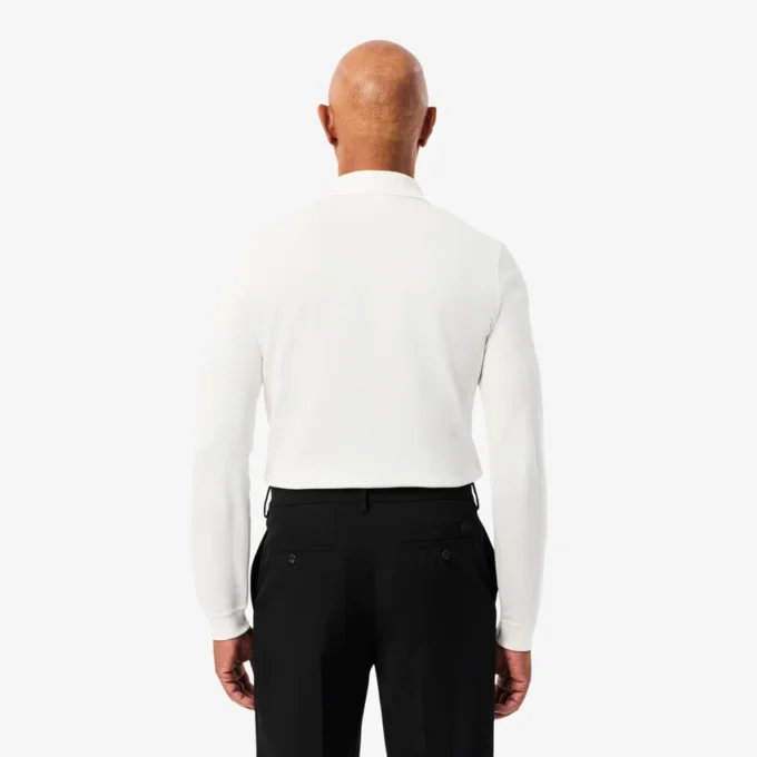 Polo à manches longues slim fit L.12.12 pour homme Polo à manches longues slim fit L.12.12 pour homme