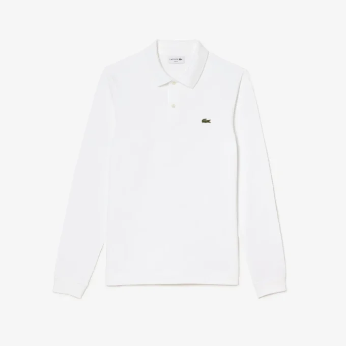 Polo à manches longues slim fit L.12.12 pour homme Polo à manches longues slim fit L.12.12 pour homme