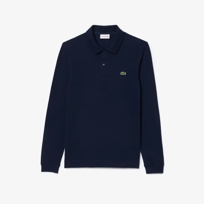 Polo à manches longues slim fit L.12.12 pour homme Polo à manches longues slim fit L.12.12 pour homme