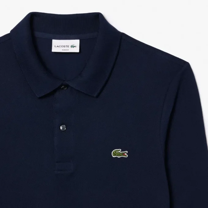 Polo à manches longues slim fit L.12.12 pour homme Polo à manches longues slim fit L.12.12 pour homme