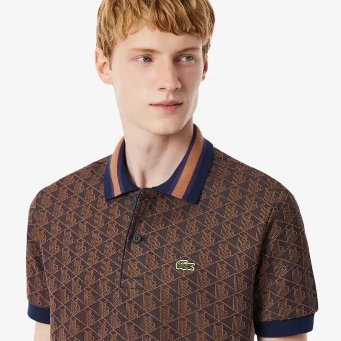 Polo Monogramme coupe classique pour homme Polo Monogramme coupe classique pour homme