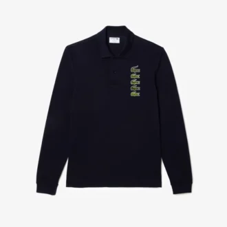 Polo Original L.12.12 à manches longues et multi-badges pour homme