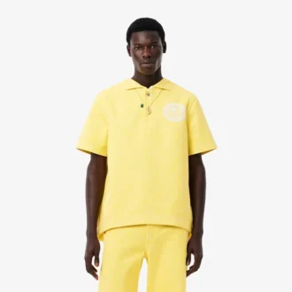 Polo oversize en denim Runway pour homme