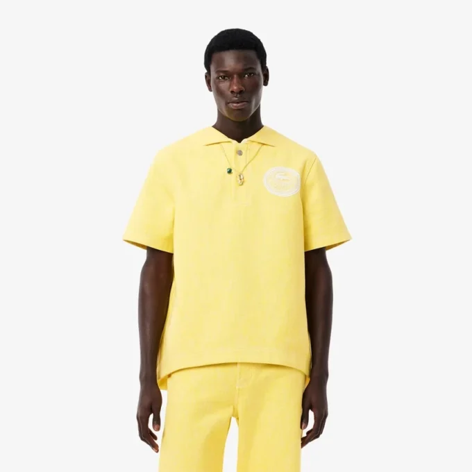 Polo oversize en denim Runway pour homme Polo oversize en denim Runway pour homme