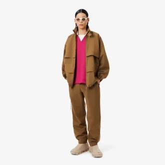 Polo oversize en satin rehaussé d&rsquo;un badge Runway