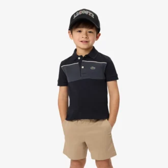 Polo Petit Piqué à blocs de couleur