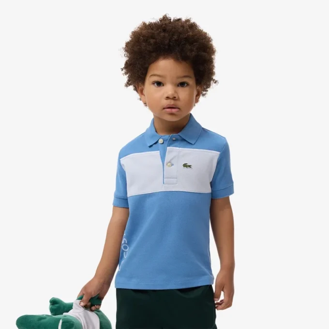 Polo Petit Piqué à blocs de couleur Polo Petit Piqué à blocs de couleur
