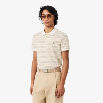 Polo Petit Piqué rayé à la coupe classique