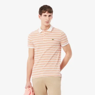 Polo Petit Piqué rayé à la coupe classique