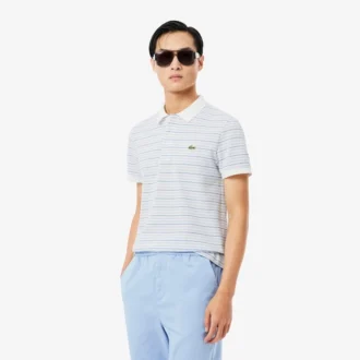 Polo Petit Piqué rayé à la coupe classique