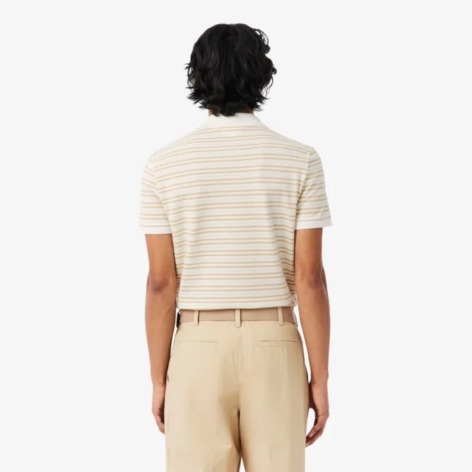 Polo Petit Piqué rayé à la coupe classique Polo Petit Piqué rayé à la coupe classique