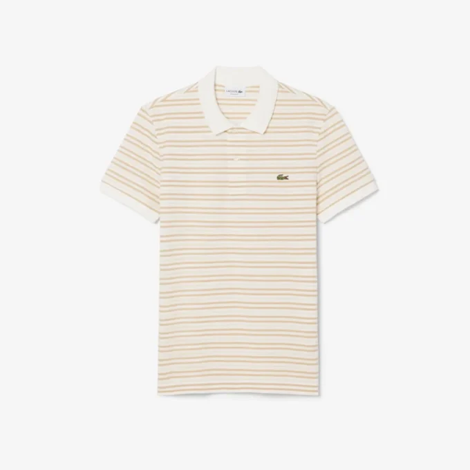 Polo Petit Piqué rayé à la coupe classique Polo Petit Piqué rayé à la coupe classique