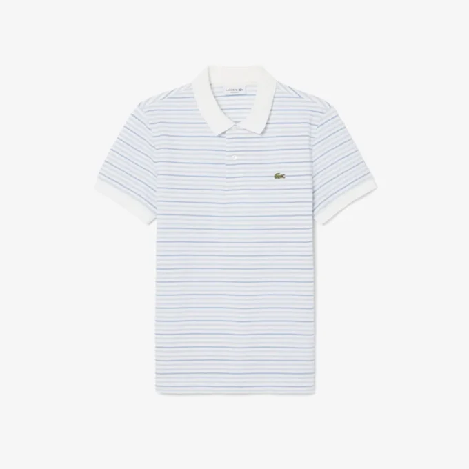 Polo Petit Piqué rayé à la coupe classique Polo Petit Piqué rayé à la coupe classique