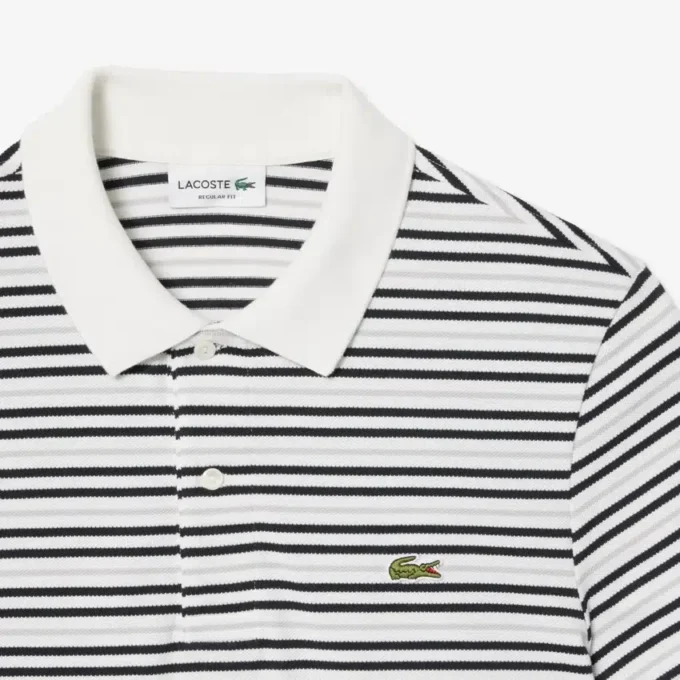 Polo Petit Piqué rayé à la coupe classique