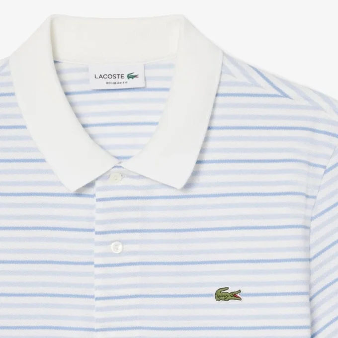 Polo Petit Piqué rayé à la coupe classique Polo Petit Piqué rayé à la coupe classique