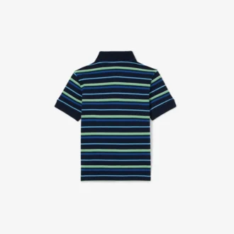 Polo Petit Piqué à rayures contrastées