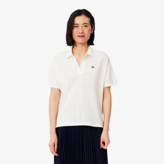 Polo Piqué Coupe Décontractée pour Femme