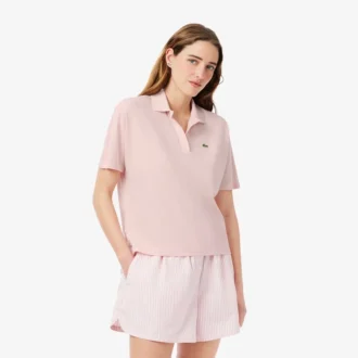 Polo Piqué Coupe Décontractée pour Femme