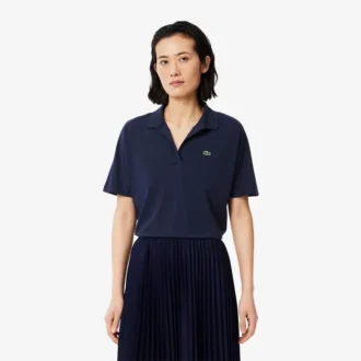 Polo Piqué Coupe Décontractée pour Femme