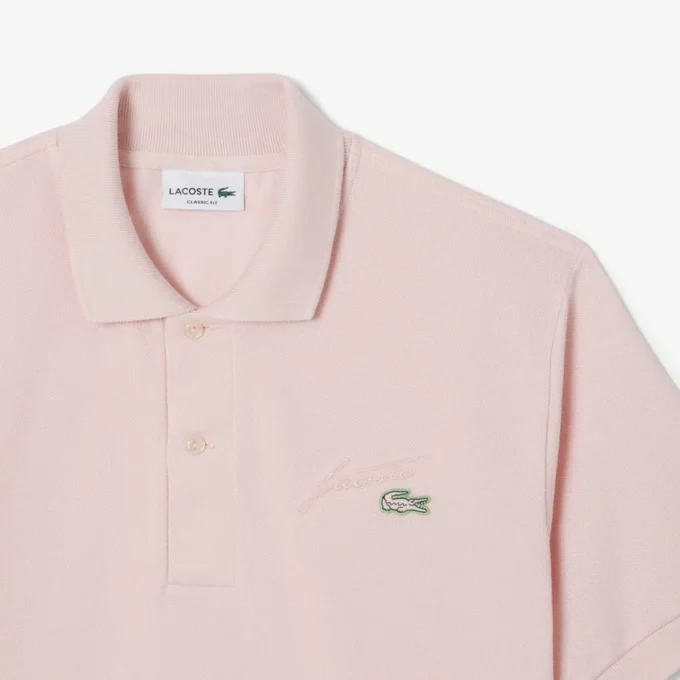 Polo Piqué pour homme à coupe classique avec détails brodés Polo Piqué pour homme à coupe classique avec détails brodés