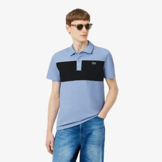 Polo Piqua à blocs de couleur, coupe classique