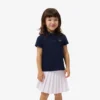 Polo Piqua à col festonné pour fille Polo Piqua à col festonné pour fille