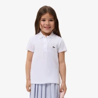 Polo Piqua à col festonné pour fille Polo Piqua à col festonné pour fille