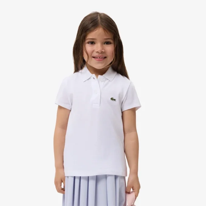 Polo Piqua à col festonné pour fille Polo Piqua à col festonné pour fille