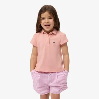 Polo Piqua à col festonné pour fille