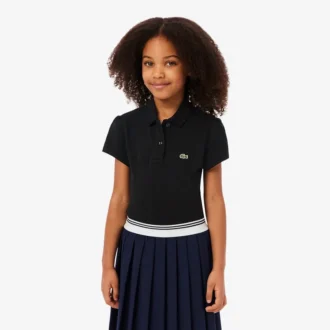 Polo Piqua à col festonné pour fille Polo Piqua à col festonné pour fille